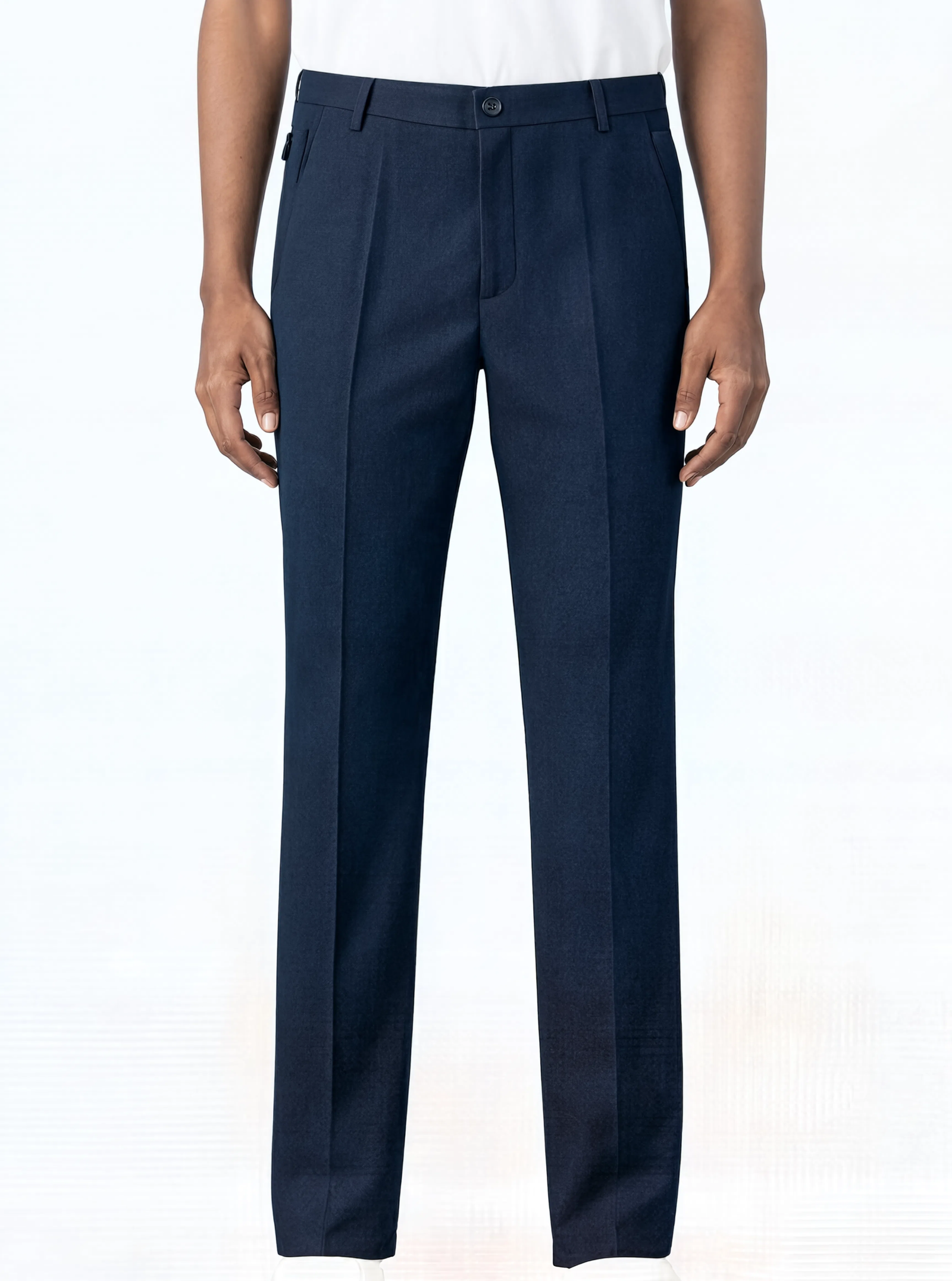 navy trousers pose 1 front hero navy trousers pose 1 front hero