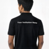 Premium Dark Jet Black School Uniform Polo T Shirt Manufacturer India