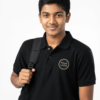 Premium Dark Jet Black School Uniform Polo T Shirt Manufacturer India