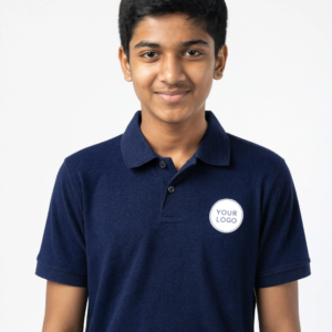 Premium Deep Midnight Blue School Uniform Polo T Shirt Manufacturer India