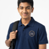 Premium Deep Midnight Blue School Uniform Polo T Shirt Manufacturer India