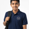 Premium Navy Blue School Uniform Polo T Shirt Manufacturer India