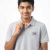 Premium Silver Grey School Uniform Polo T Shirt Manufacturer India