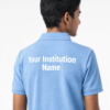 Premium Sky Blue School Uniform Polo T Shirt Manufacturer India