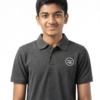 Premium Dark Charcoal Grey School Uniform Polo T Shirt Manufacturer India