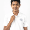 Premium Pure White School Uniform Polo T Shirt Manufacturer India