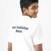 Premium Pure White School Uniform Polo T Shirt Manufacturer India