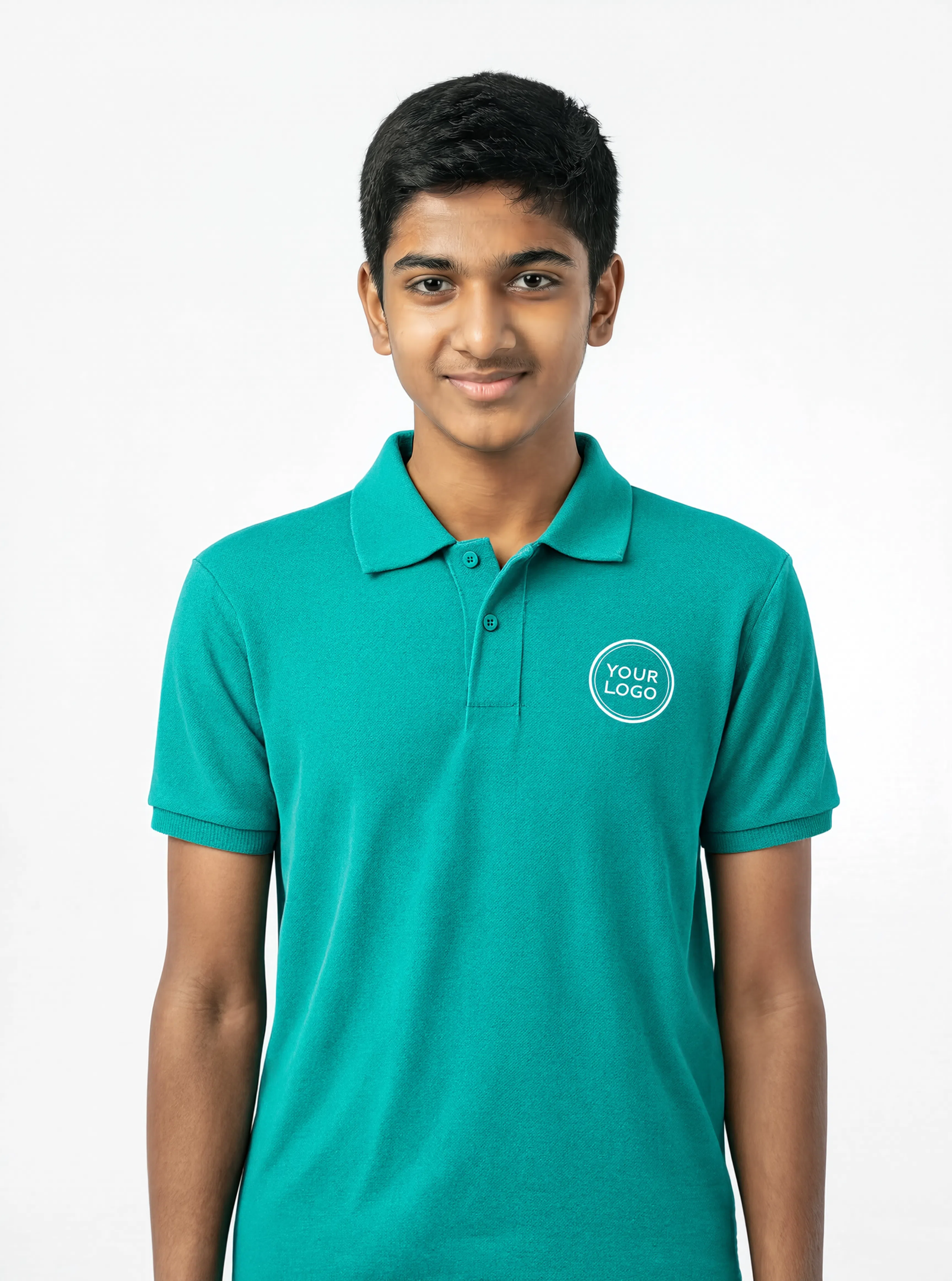 Premium Teal Green School Uniform Polo T-Shirt | Custom School Uniform Manufacturer