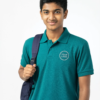 Premium Teal Green School Uniform Polo T Shirt Manufacturer India