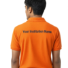 Premium Vibrant Orange School Uniform Polo T Shirt Manufacturer India