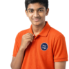 Premium Vibrant Orange School Uniform Polo T Shirt Manufacturer India