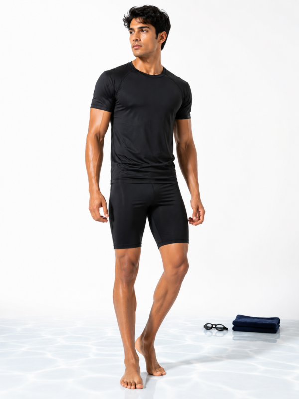 Men's Competitive Swimwear - Athletic Fit on Model