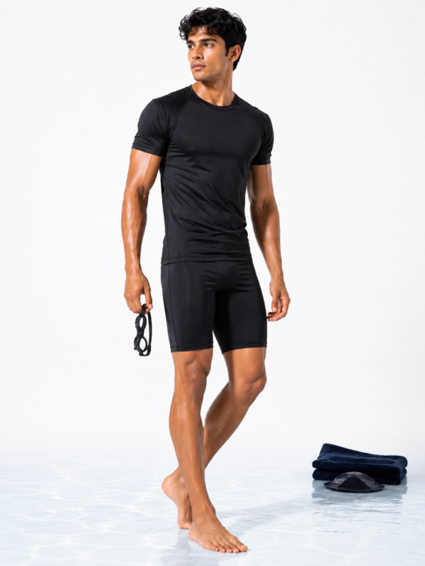 Men's Competitive Swimwear - Poolside Aquatic Training Context