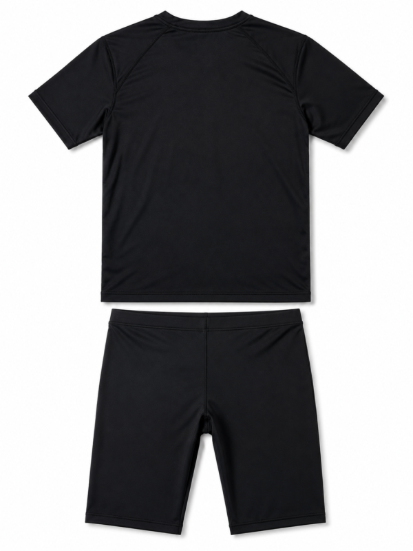 Men's Competitive Swimwear - Rear View Showing Athletic Cut and Construction