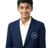 Navy Blue School Uniform Blazer for Students - Front Portrait View