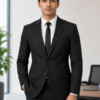 Premium Corporate Blazer - Front Formal View on Model with Shirt and Tie