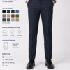 Premium Corporate Formal Trousers - Three-Quarter Office Pose on Model