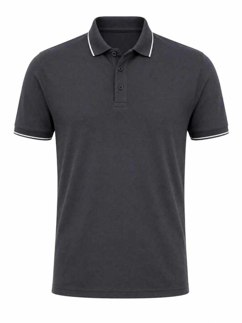 Premium Corporate Polo T-Shirt - Clean Front View