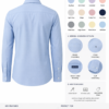 Premium Corporate Shirt - Rear Customization Options and Branding Placements