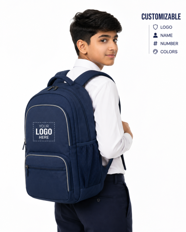 Premium School Bag for Students - Student Walking to School with Backpack