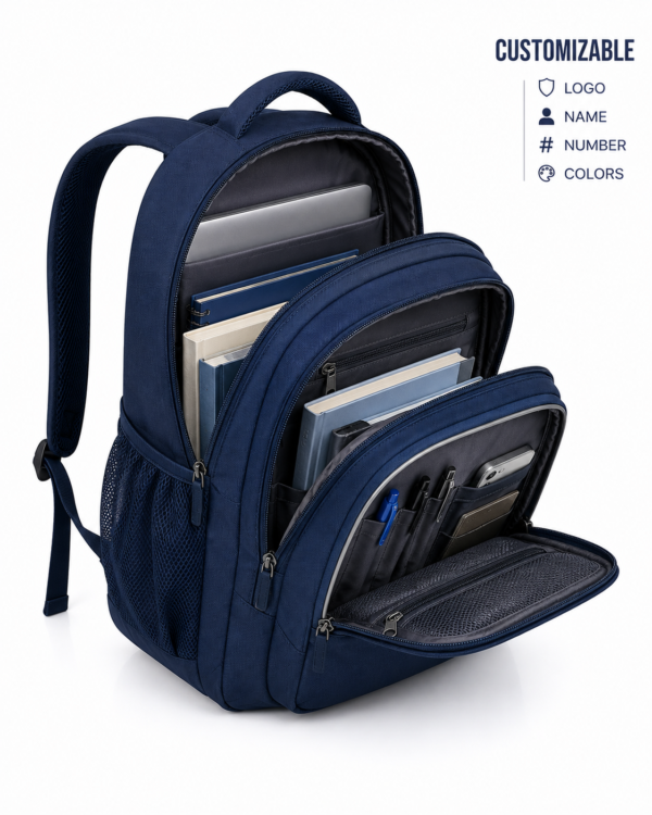 Premium School Bag for Students - Side Profile View on Student