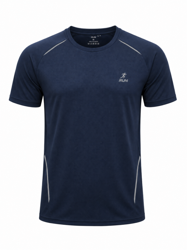 Premium Running T-Shirt for Men and Students - Round Neck Sports T-Shirt Front View