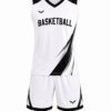 Premium Basketball Kit for Students T-Shirt and Shorts Set Front View