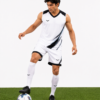 Premium School Football Kit - Game Action Pose with Football