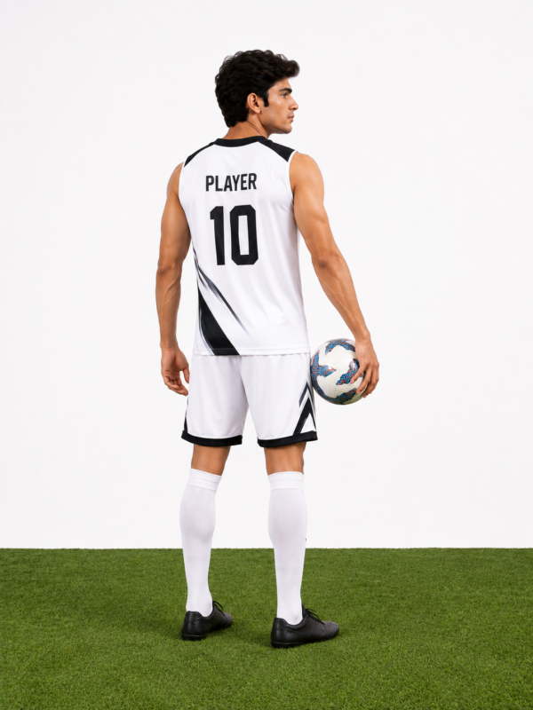 Premium School Football Kit - Rear Back View with Player 10