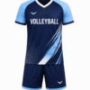 Premium Volleyball Kit for Students T-Shirt and Shorts Set Front View