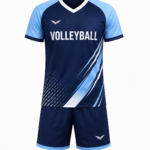 Premium Volleyball Kit for Students T-Shirt and Shorts Set Front View