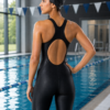 Women's Competitive Swimwear - Poolside Aquatic Training Context