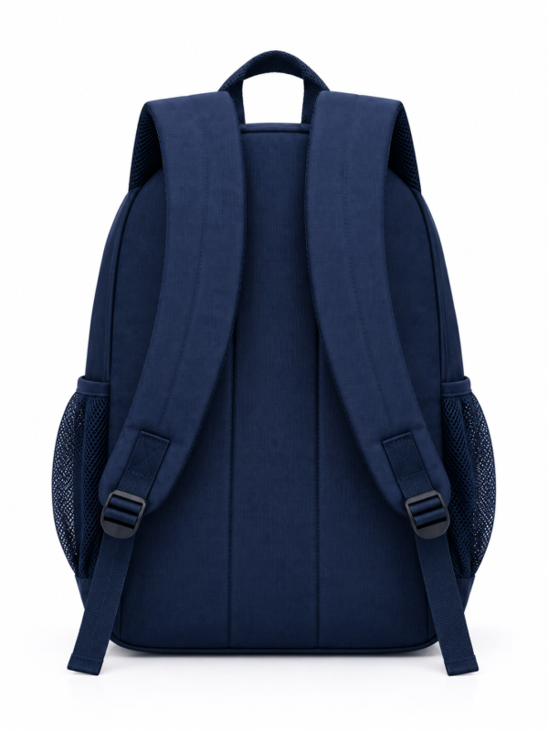 Essential School Backpack - Rear View with Padded Straps