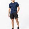 Man wearing premium running T-shirt and shorts
