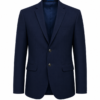 Premium Navy Blue School Uniform Blazer for Students Front View