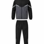 Premium running jacket and trouser combo front view