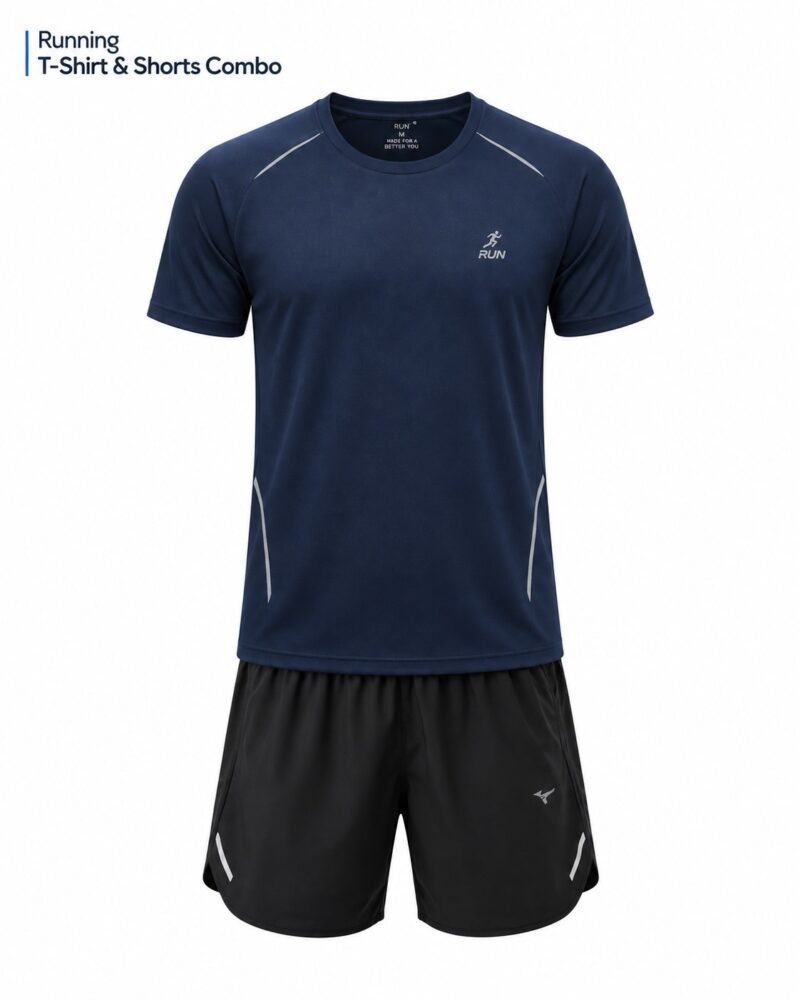 Premium running T-shirt and shorts combo for men