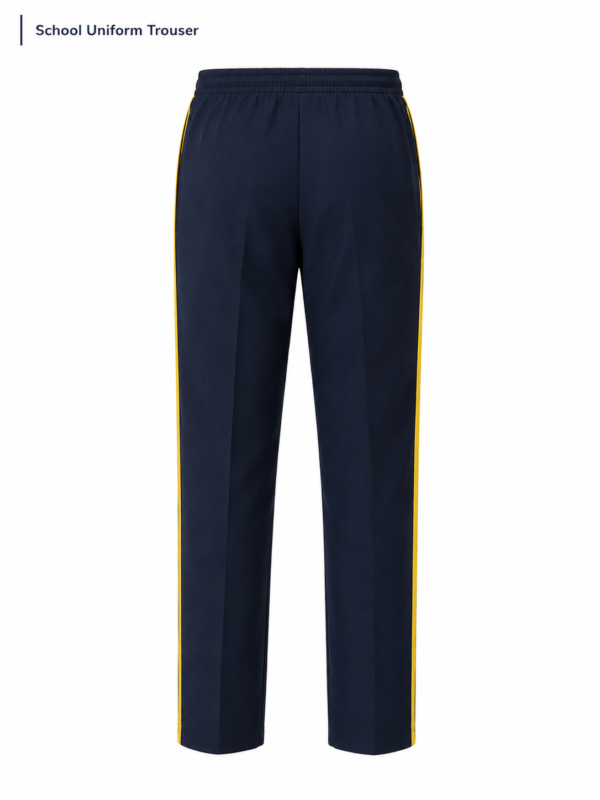 Premium School Uniform Lower School Track Pants for Students Side Pose