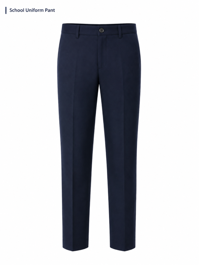 Premium School Uniform Pant Formal School Trousers for Students Front View