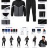 Running jacket and trouser combo customization options and color combinations