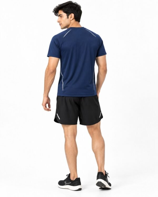 Men's running T-shirt and shorts athletic outfit